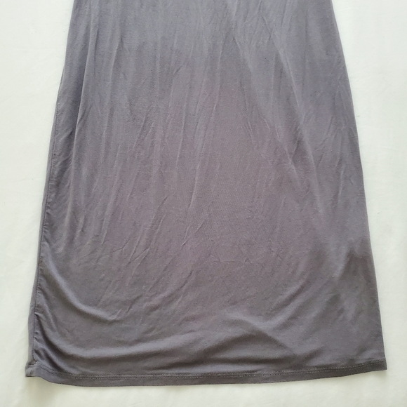 LUCKY BRAND soft maxi slip dress charcoal - Picture 6 of 11